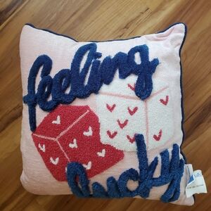 Marshalls Pink and Blue Decorative Pillow